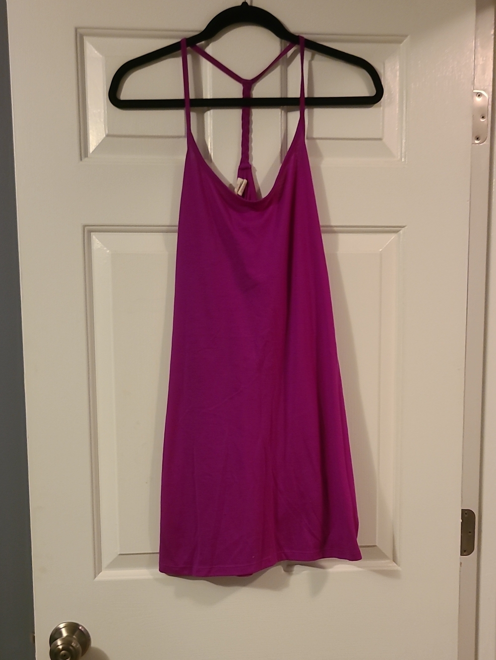 OP Women's Magenta Swim Coverup with Braided Back Straps